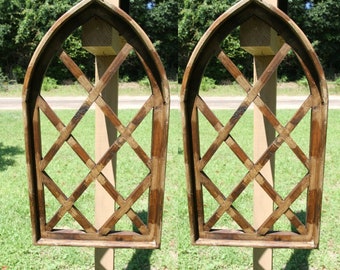 Antique Style Wall Windows - 30 1/2" - Lattice 2 Free Ship