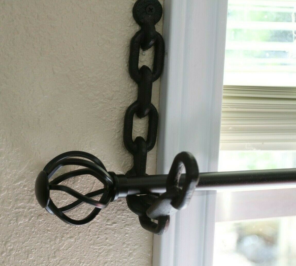Toolshed Window Curtain Rod Holder Hooks Heavy Cast Iron 7 Etsy Toolshed Window Curtain Rod Holder Hooks Heavy Cast Iron 7 Etsy