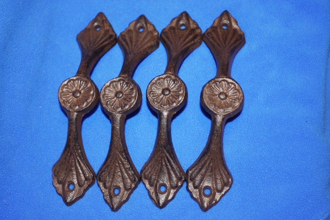 French Country Pulls Cast Iron 7 inches HW29 Free Etsy