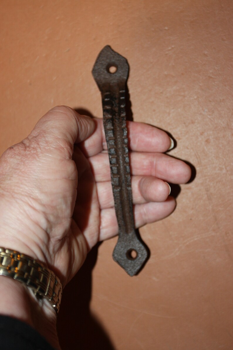 Rustic Farmhouse Kitchen Pulls Handles Hammered Look Etsy