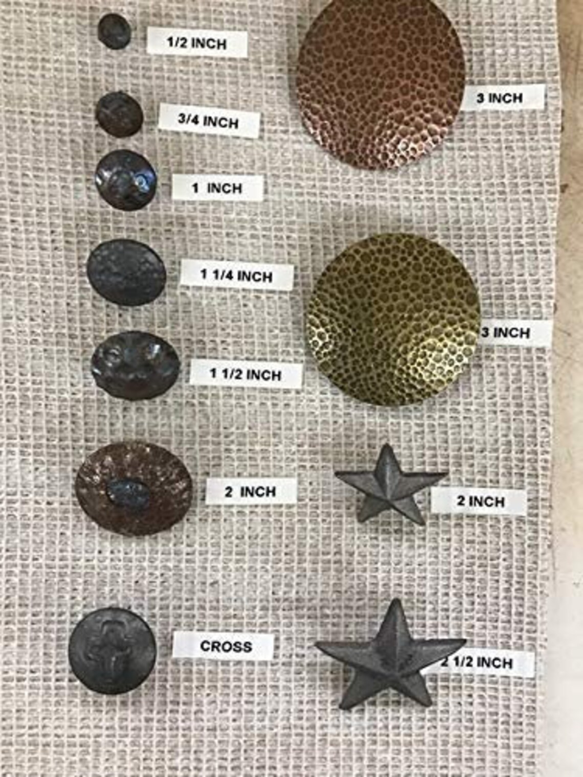 Western Star Shutter Clavos / Rustic Nail Heads Cast Iron 2 Etsy