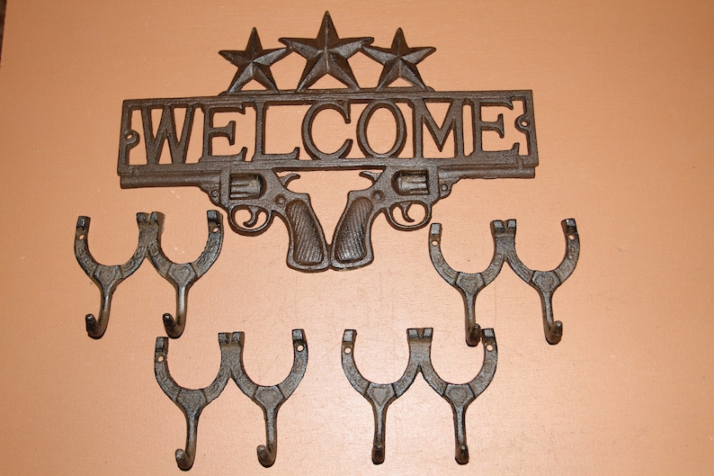 Horse Stable Welcome Plaque Wall Hooks 5 items image 0