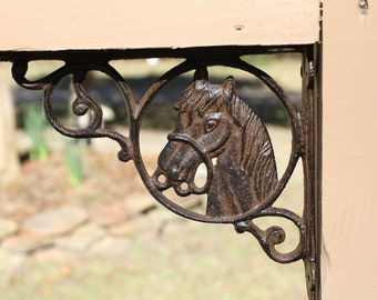 1) Ranch House Mailbox Decor Corner Post Bracket Accent / Cast Iron. B-04 Free Ship