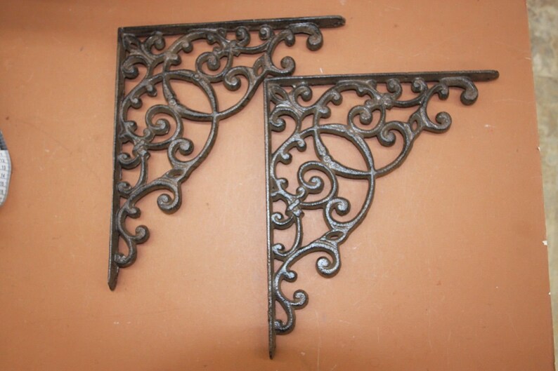 1 Doorway Corner Accent Decor Vintage Look Cast Iron Shelf Etsy