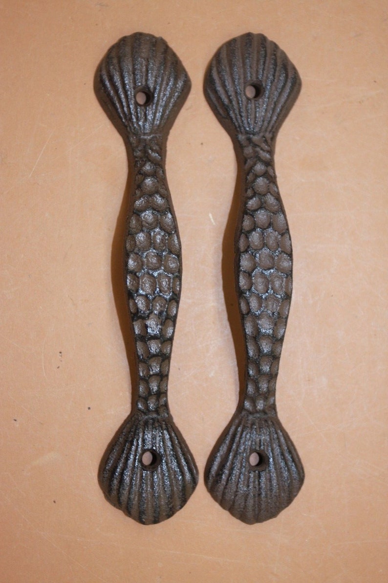 Rustic Beach House Kitchen Pulls Seashell Pulls Cast Etsy