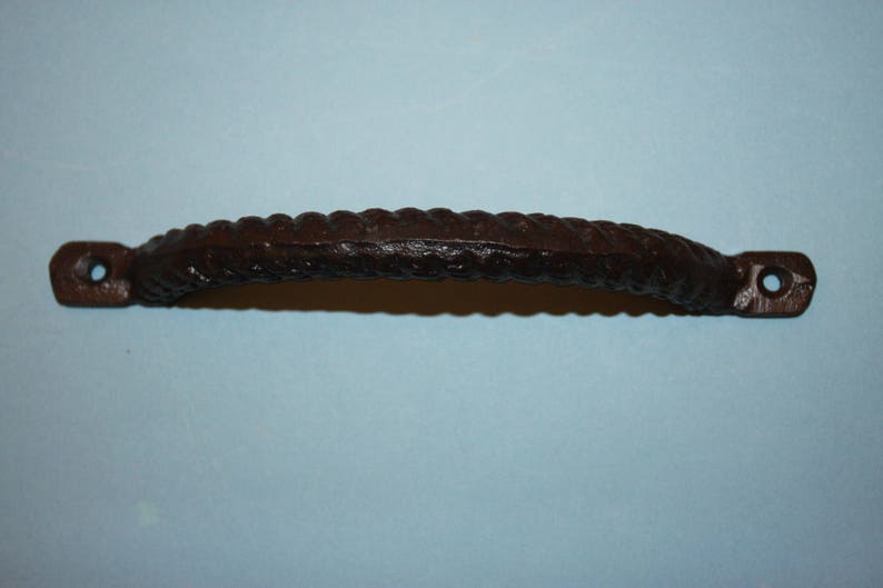 Twisted Rope Design Handle Pull Free Shipping Rustic Furniture Restoration Hardware Solid Cast Iron Pull HW-15 8 38 long