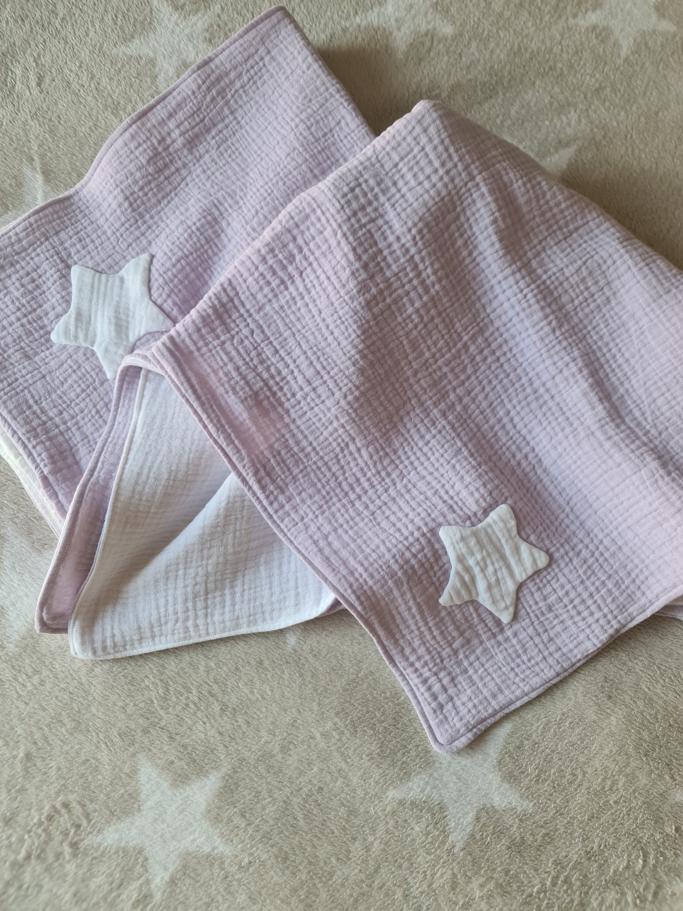 Baby cot blanket, reversible cotton muslin blanket, soft gauze cot sheet, baby muslin sheet, gift for new mothers