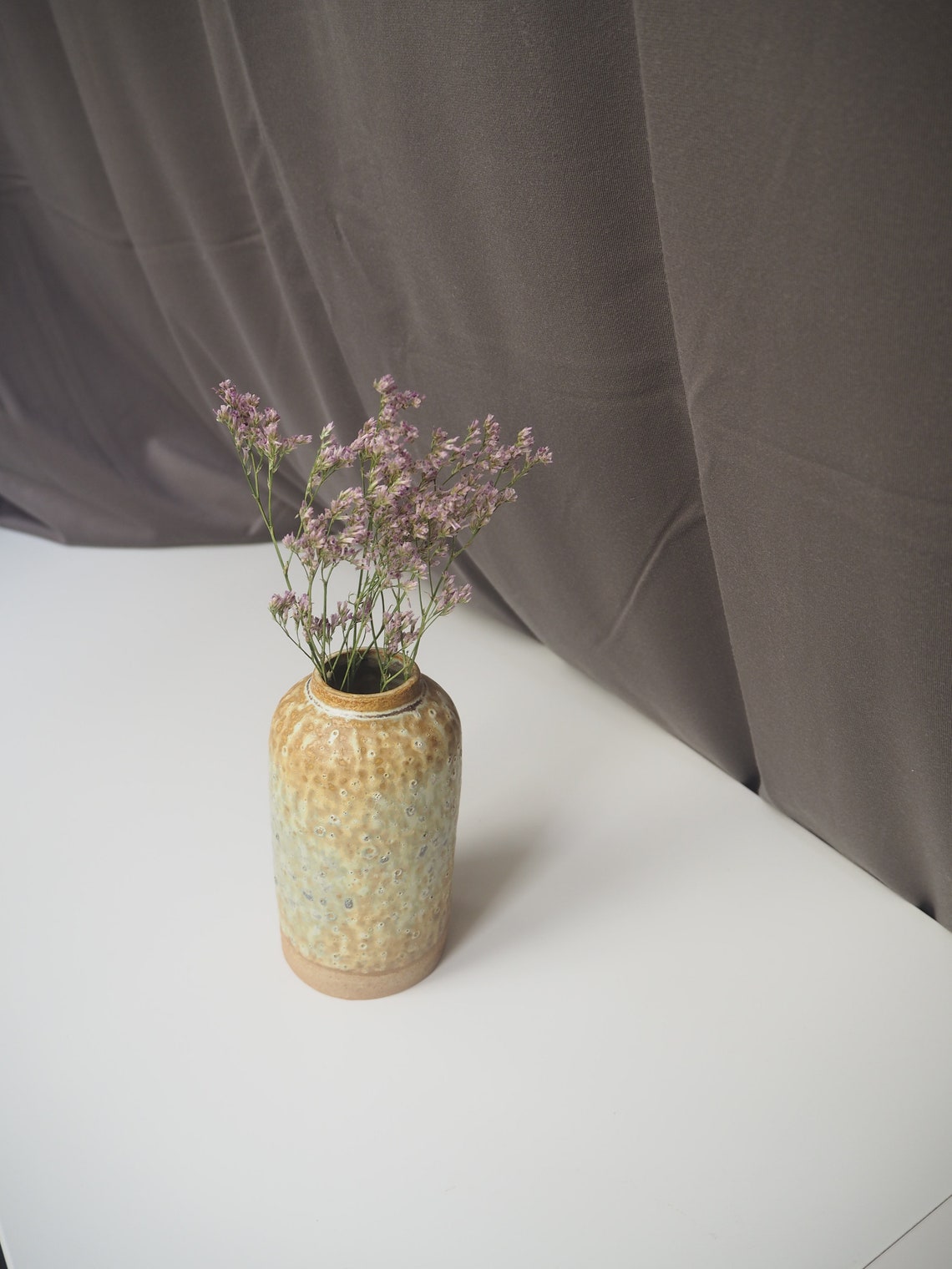 Small Handmade Skinny Ceramic Vase for Interior with Glaze Etsy