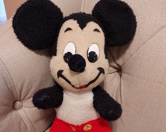 Vintage Disney World Magic Kingdom Micky Maus Plüschpuppe 1976