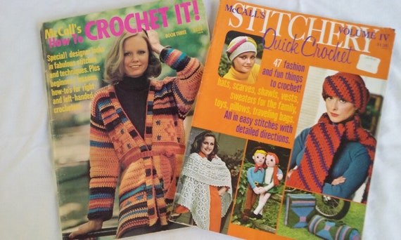 McCall's Crochet Magazines: 1970s Vintage Patterns - 2 Included