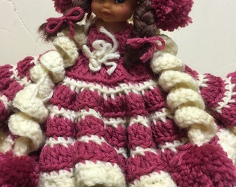 doll toilet roll holder