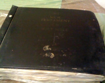 BIBLE on  Vinyl  New Testament Holy Bible  Recorded on Vinyl Records Vintage Collection