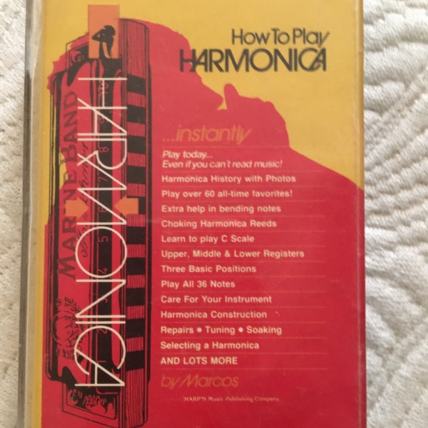 How to Play Harmonica Instantly Audio Cassette Tape by Marcos