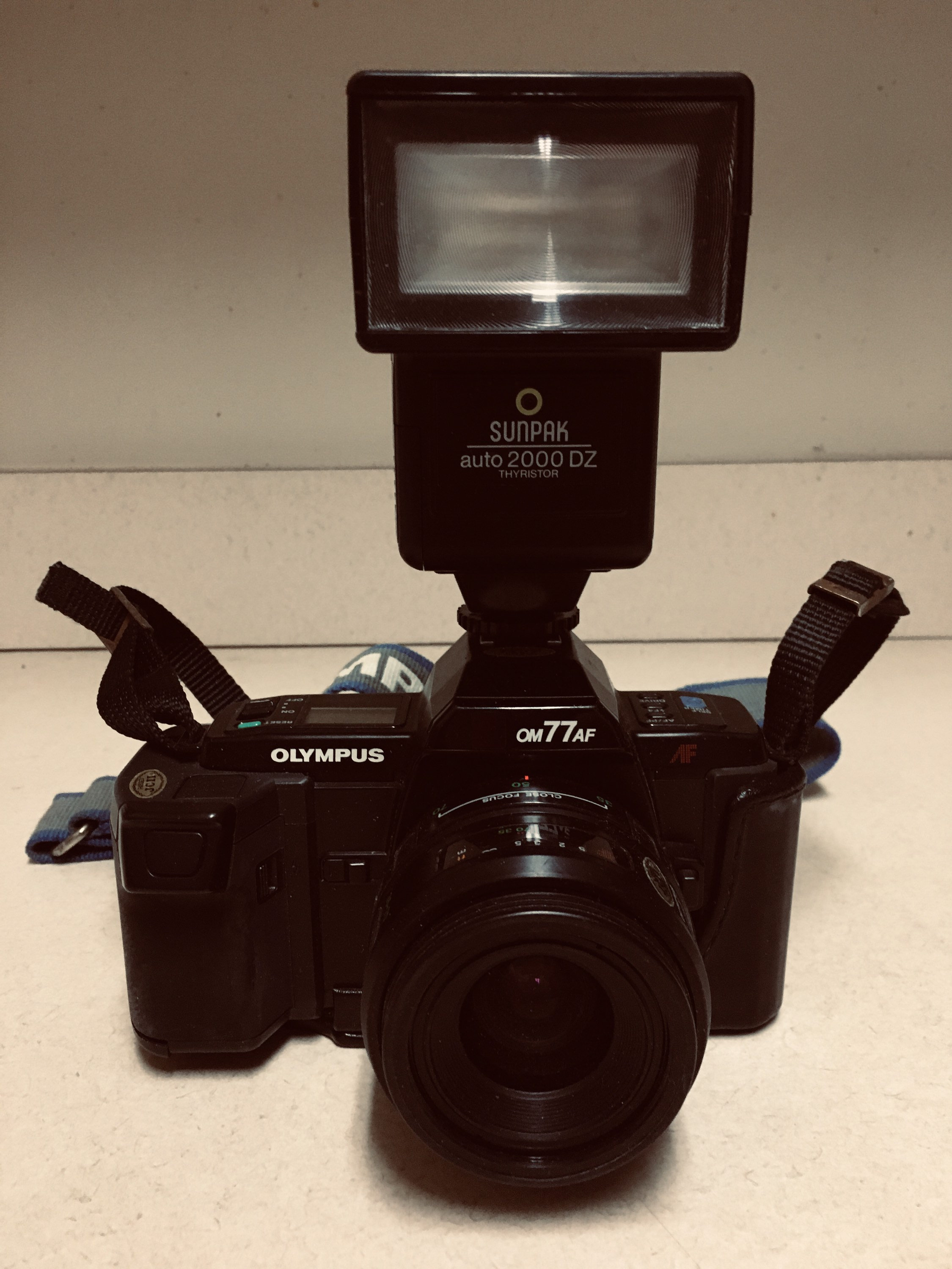 Vintage Olympus OM 77AF Camera With Auto-focus 35-70 Zoom Lens