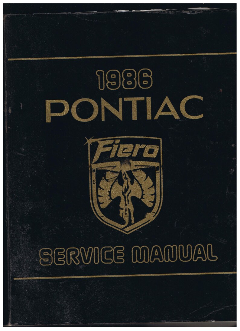 1986 Pontiac Fiero Wiring Schematic - Wiring Diagram Schema