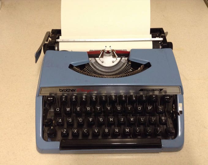 Brother Typewriter With Case, Brother Charger II Correction Vintage