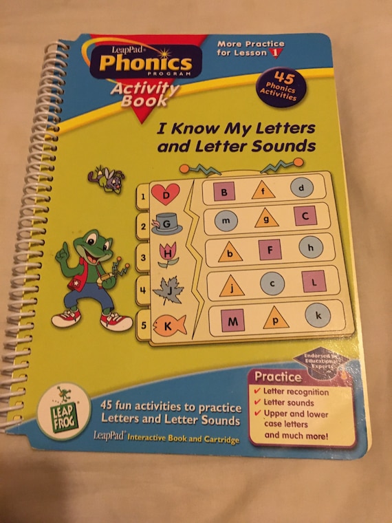 Leapfrog Leappad Phonics Program 45 Activities Book Letter 