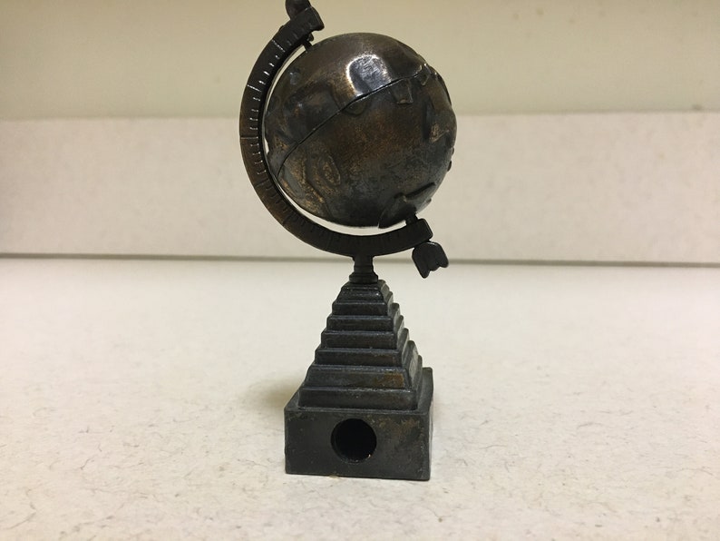 Die Cast Pencil Sharpeners Mini Models Spinning Globe 1 Arm Etsy