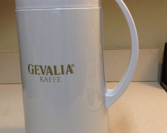 White Gevalia Kaffe Carafe Decanter