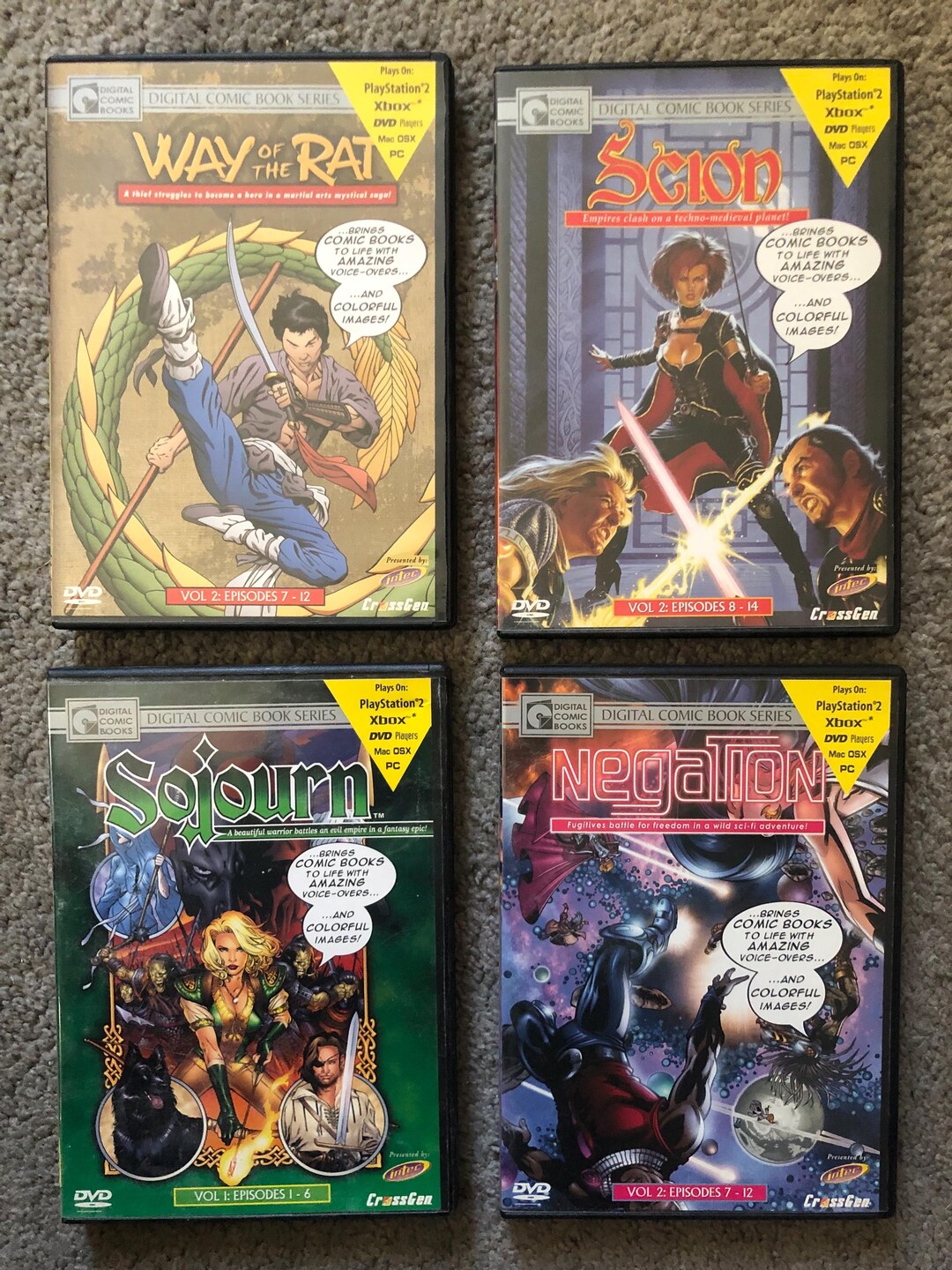 Games Playstation 2 Xbox PC DVD Players Digital Comic Book Series