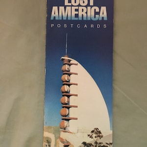 Cartoline dell'America perduta di John Margolies Collezione vintage del 1982 di 12 cartoline storiche colorate