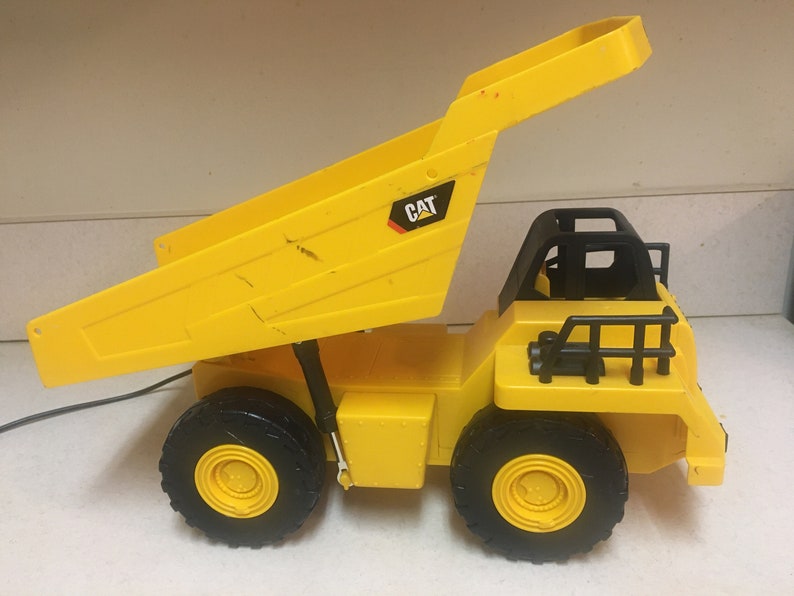 Toy Truck Caterpillar Toy Dump Truck With Wired Remote Control Etsy