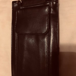 Tri-Fold Brieftasche Slim Kunstleder Organizer mit Handy-Tasche Reißverschluss und unterteilten Fächern