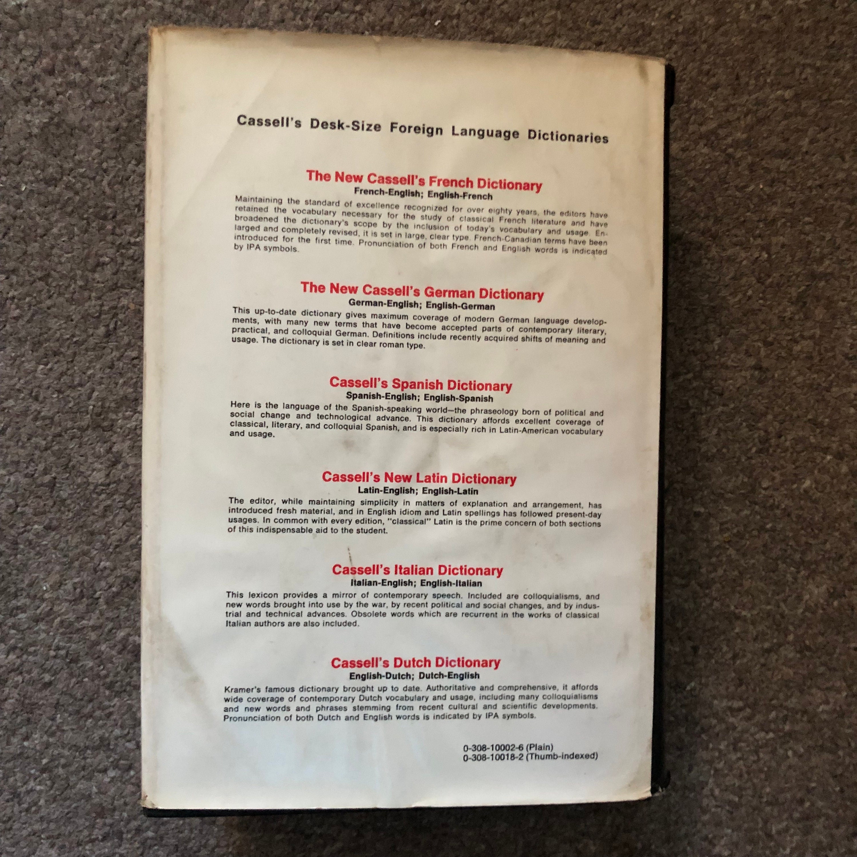 The New Cassell's German Dictionary German / English English