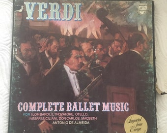 VERDI Ballet Music Almeida 2 LP Phillips Imported from Europe Complete Ballet Classical 1974 Vinyl Records