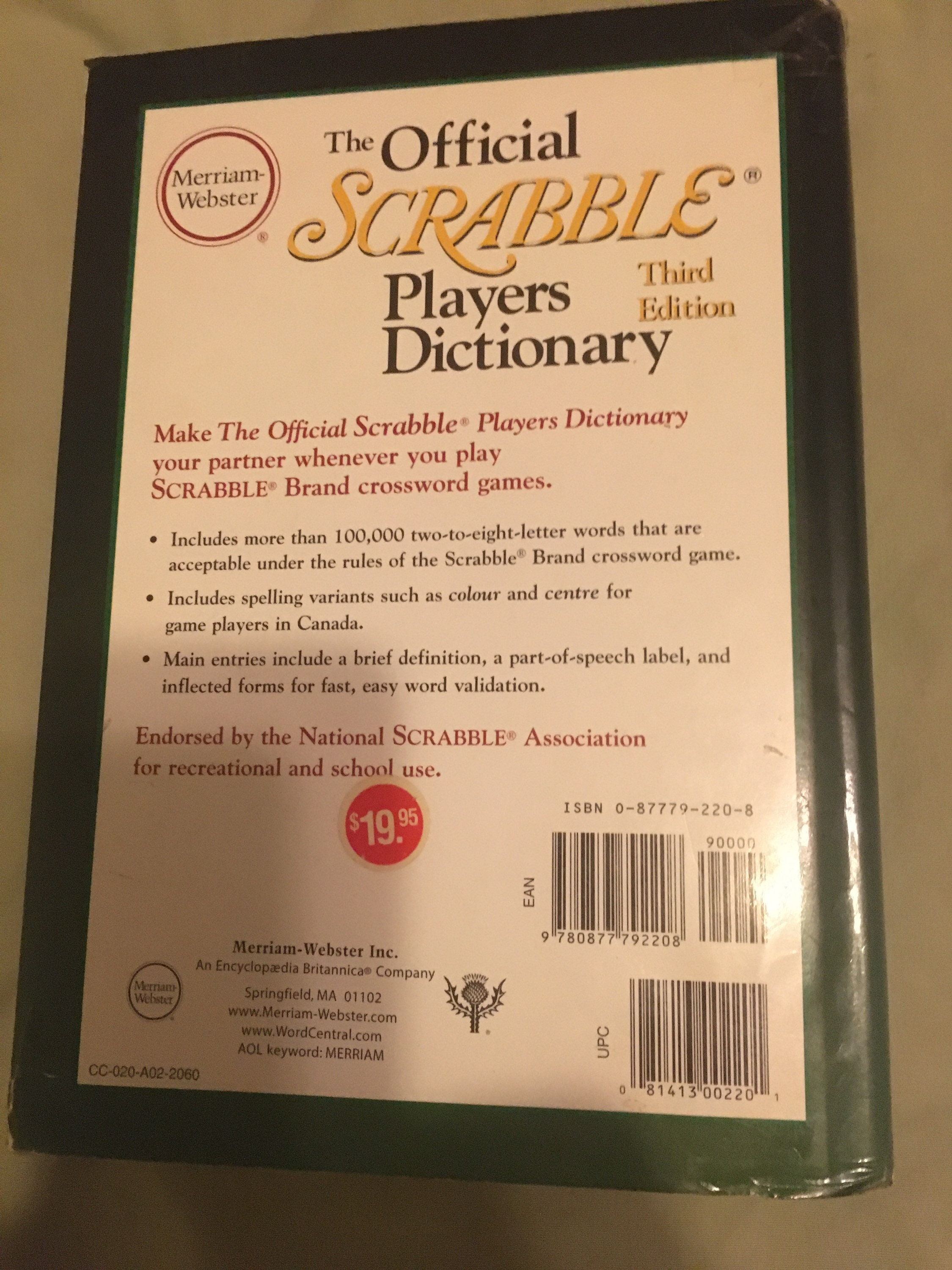 Dictionnaire du Scrabble en français ODS - Règles de Jeux