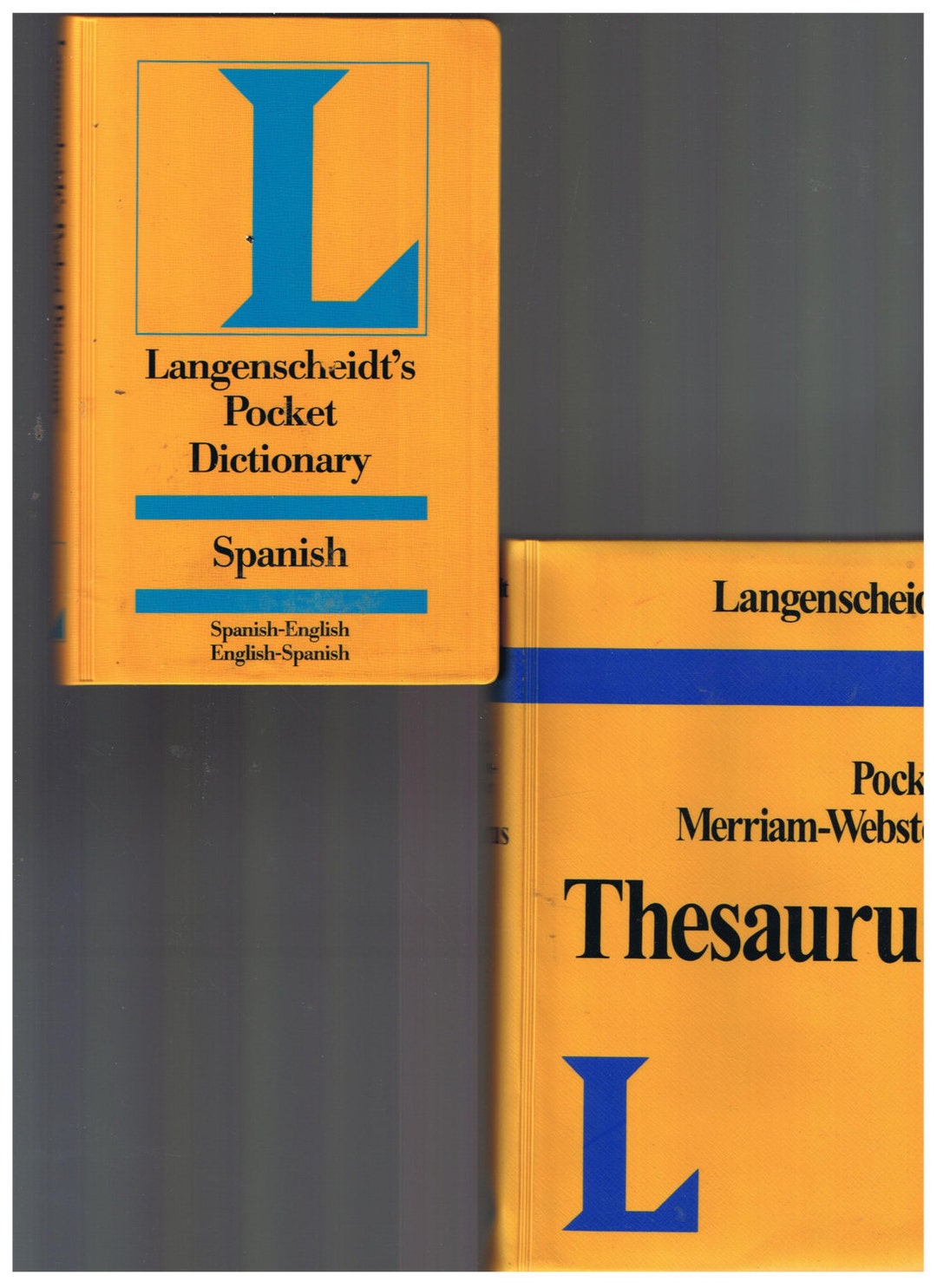 Merriam ster Pocket Dictionary Thesaurus and Spanish Etsy
