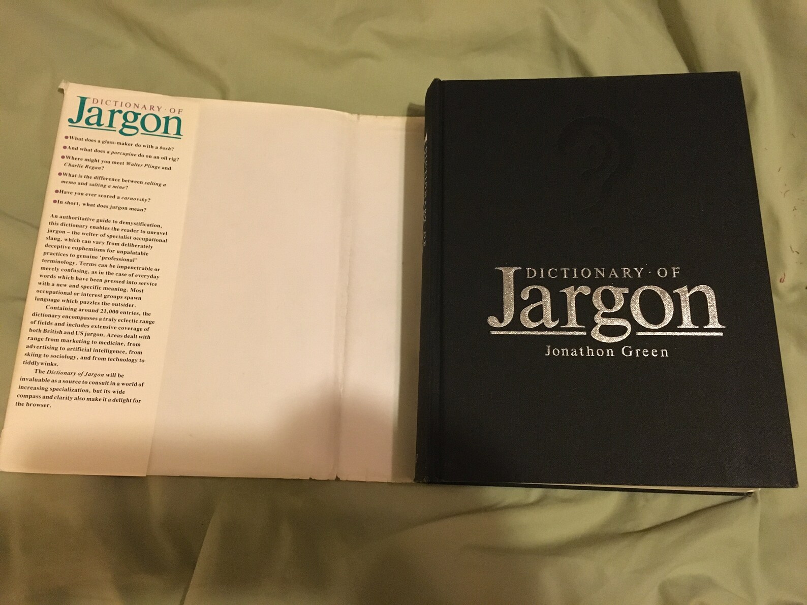 JARGON Dictionary of Jargon by Jonathan Green Etsy
