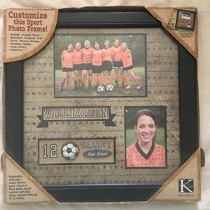 Sport Photo Frame Customize Your Baseball Football Track Soccer Baskeball Volleyball Hockey Bowling Tennis Wrestling Swimming Cross Country