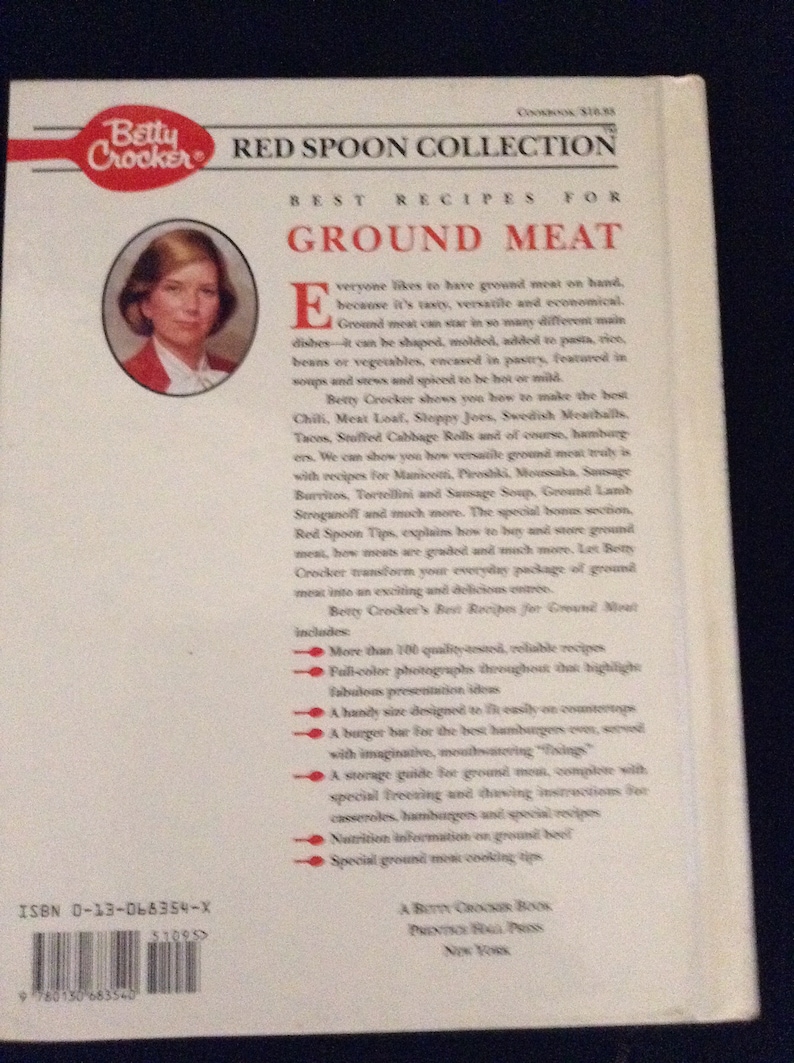 Ground Meat Betty Crocker Best Recipes Red Spoon Collectible Cookbook