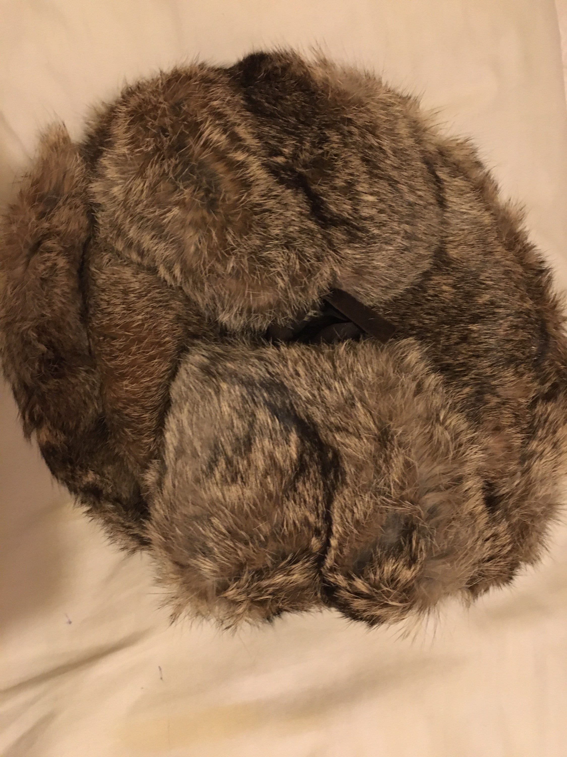 Faux fur chocolate brown trapper hat NWT Brown Mink Trapper Hat for Men: FurHatWorld.com main image 4