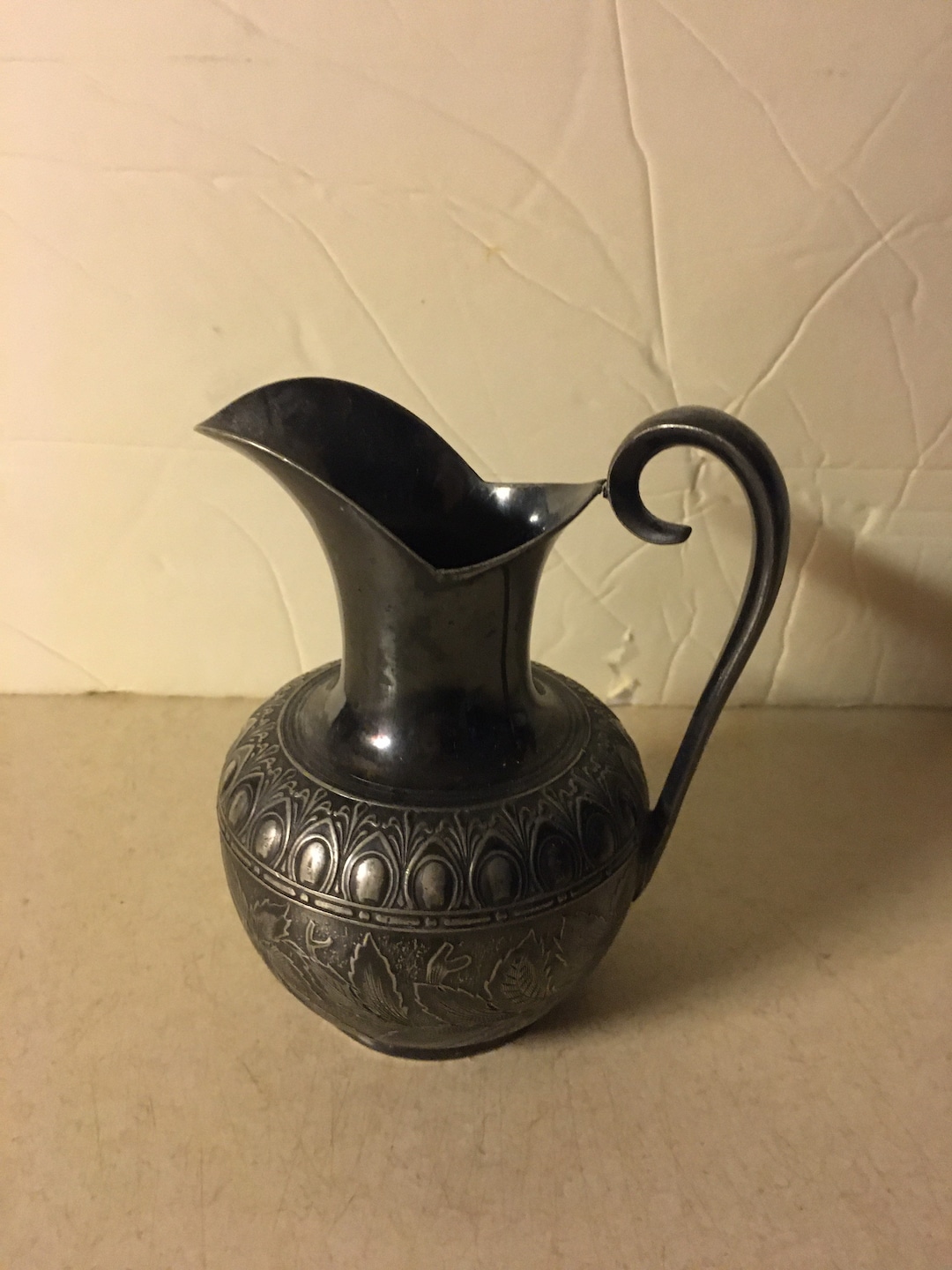 Silverplated Quadruple Hard White Metal Antique Victorian Server