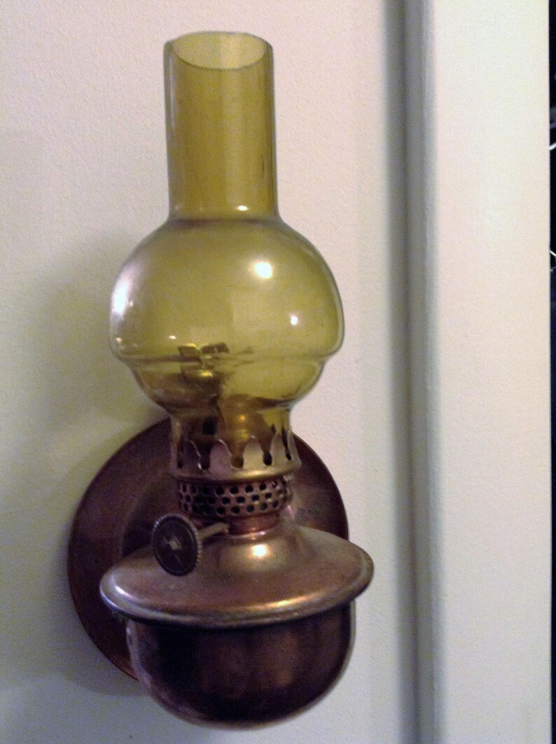 Brass Minisized Hurricane Lamp Wall Mountable Hurricane Lamp Etsy