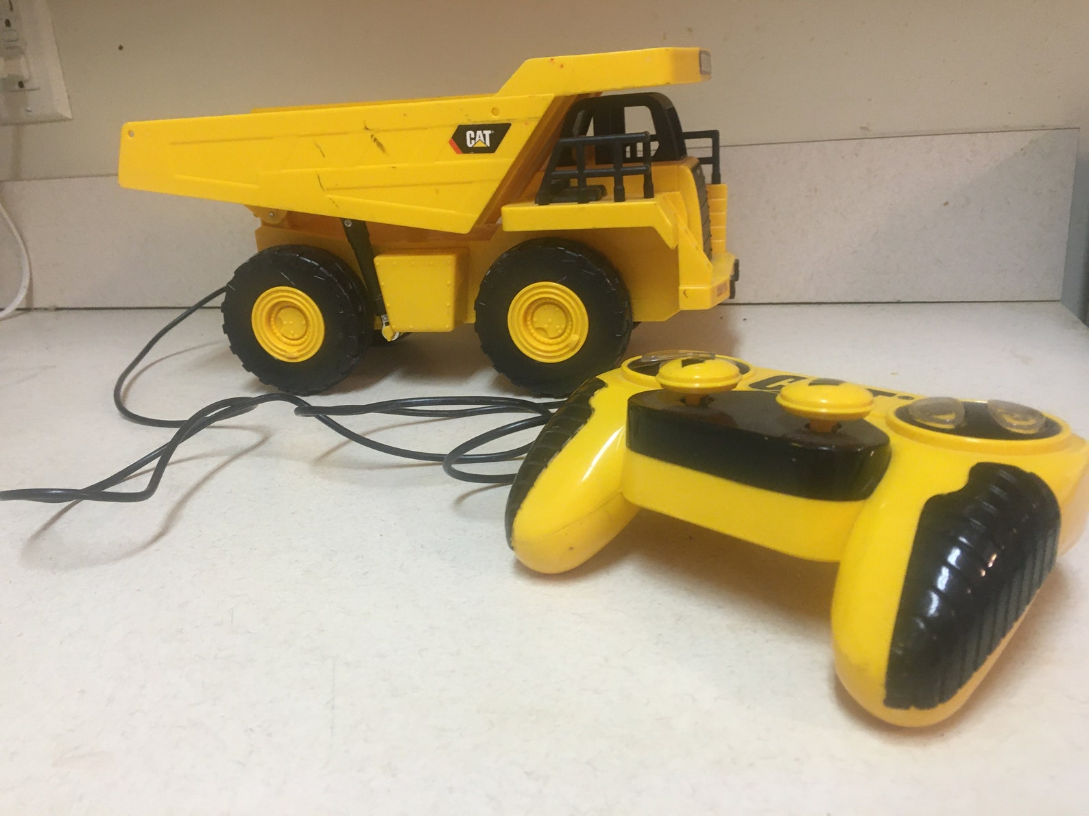 Toy Truck Caterpillar Toy Dump Truck With Wired Remote Control - Etsy