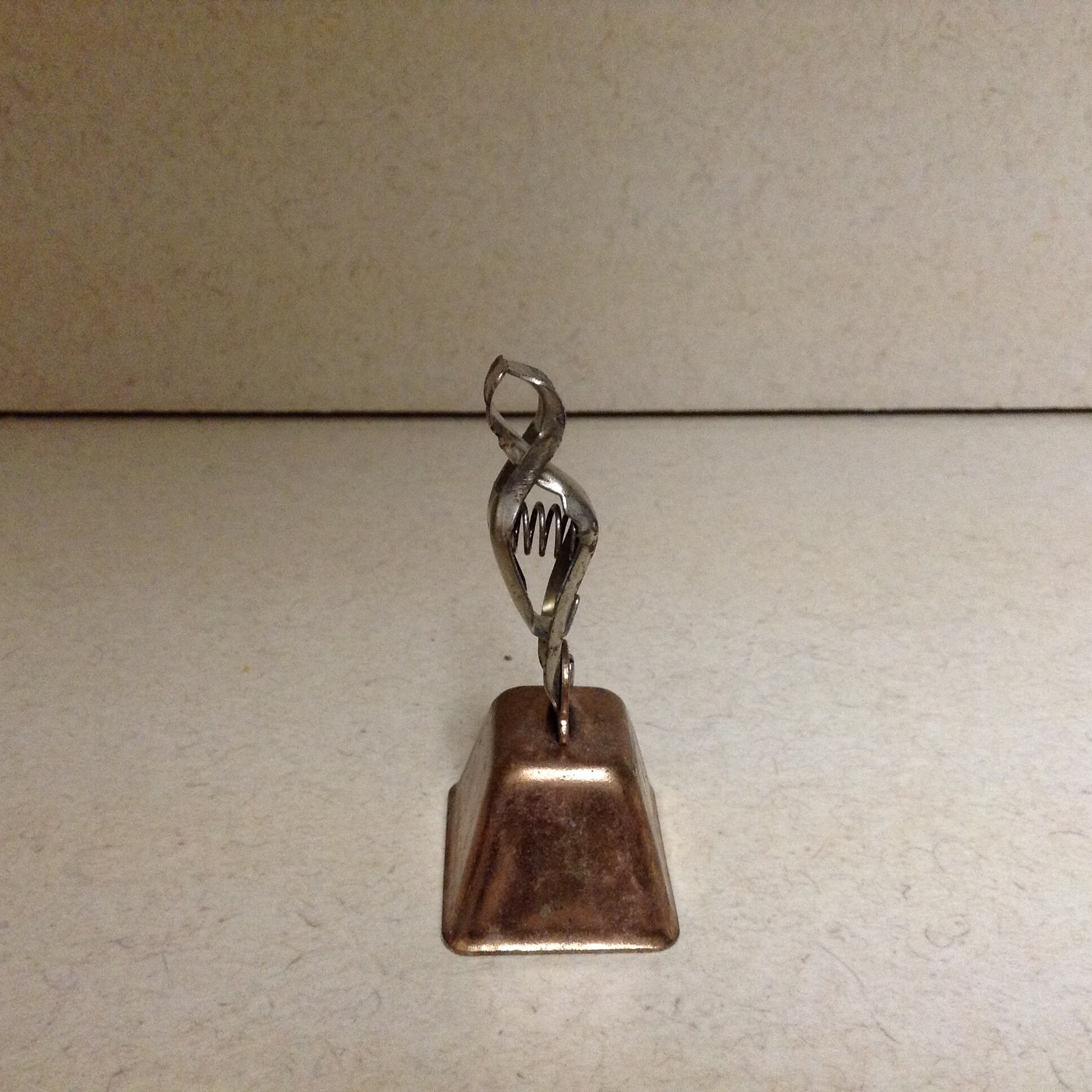 Cow Bell With Clapper and Swinging Handle Coppertone Finished Metal ...