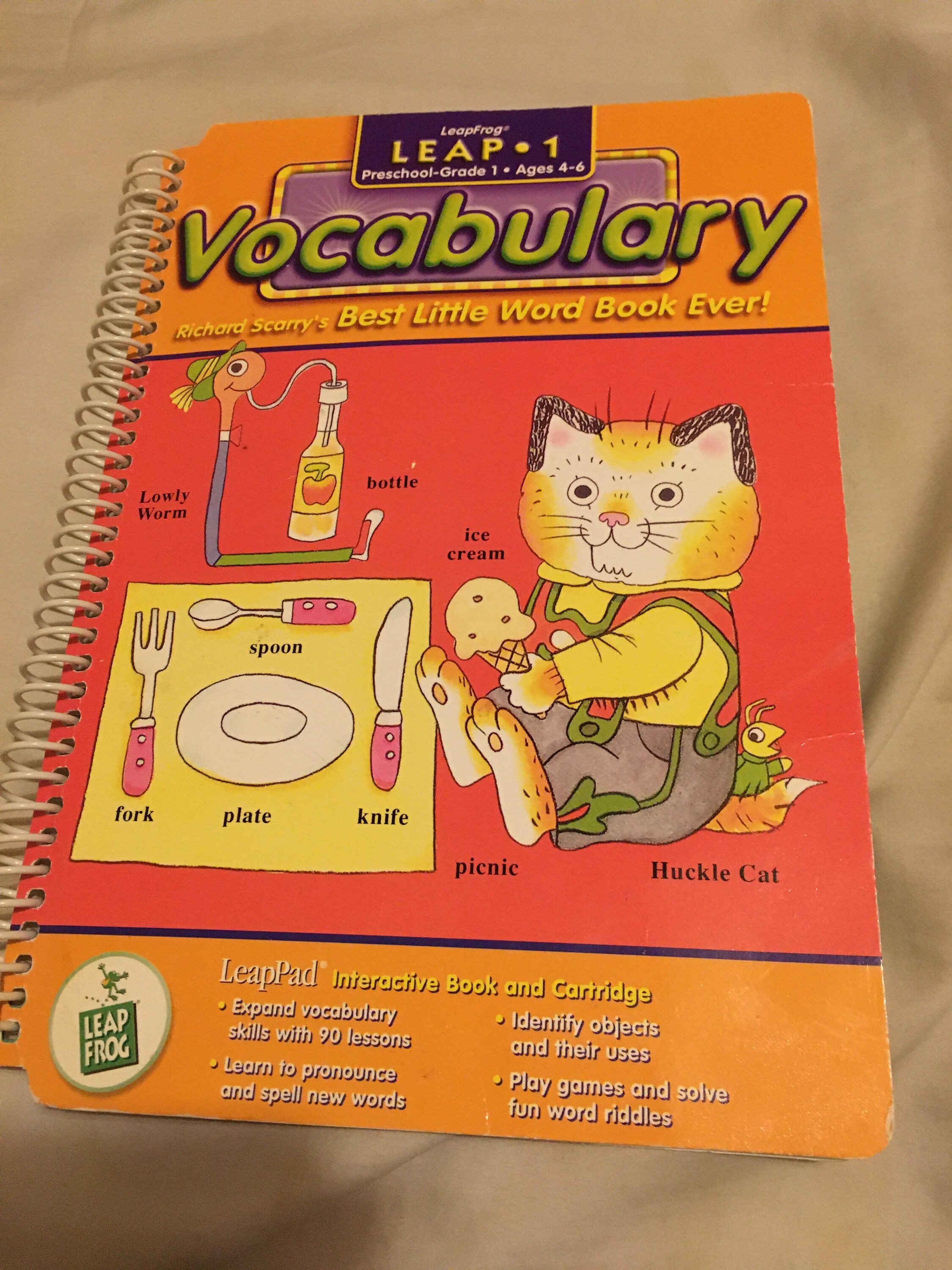 Leapfrog Leap 1 Preschool - Grade 1 Vocabulary Leappad Word Book 