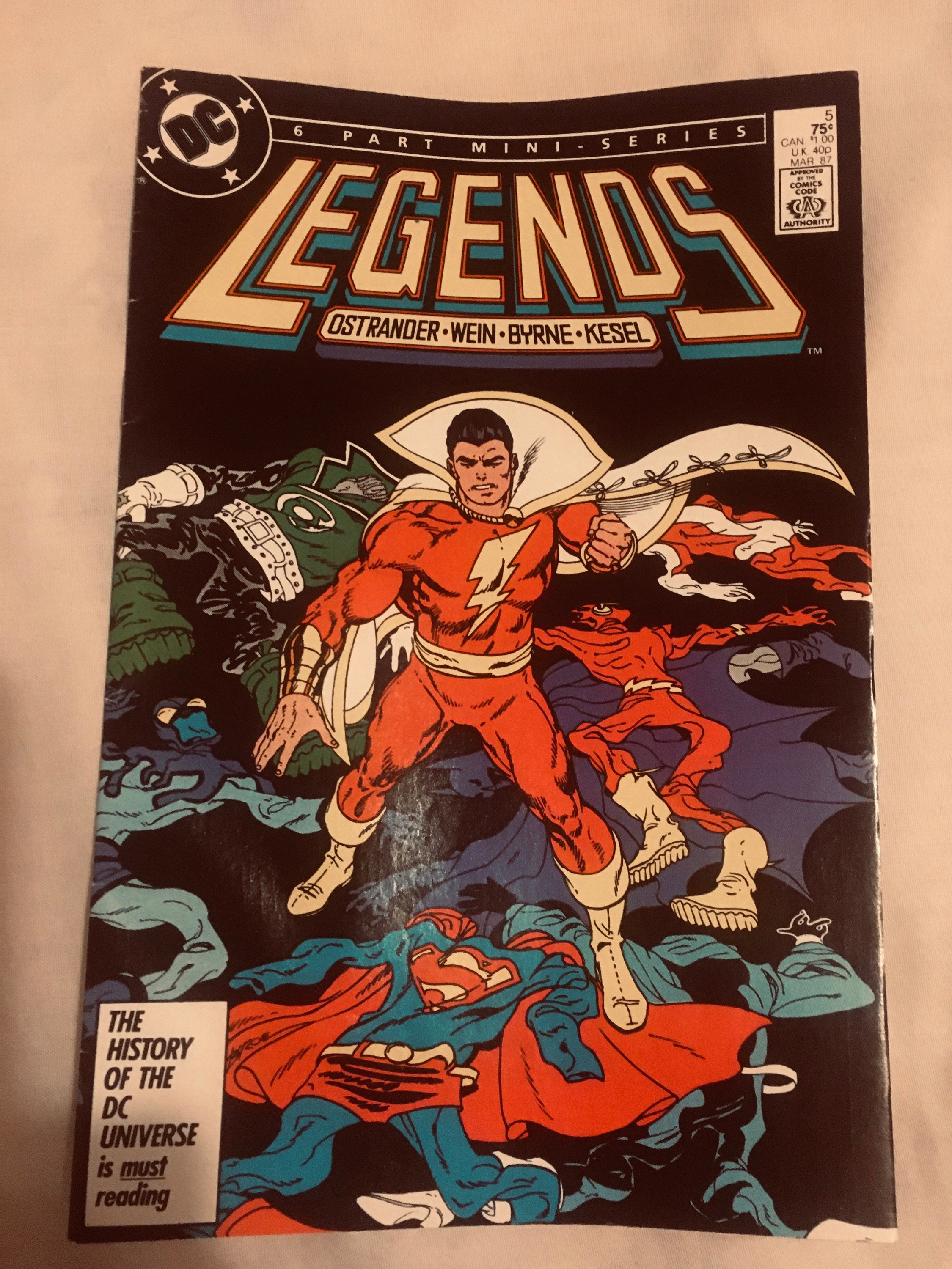 DC Comics “legends” 6 Part Mini-series by Ostrander Wein Byrne