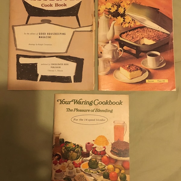 Kitchen Appliance Manuals and Cook Books Choose Frypan Recipes Casseroles or Electric Blender Cookbook Each Sells Separately