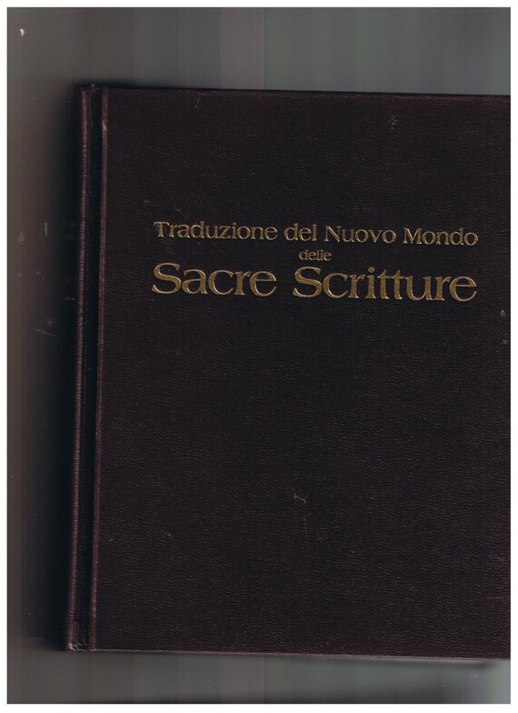 Traduzione Del Nuovo Mondo Delle Sacre Scritture Italian Etsy