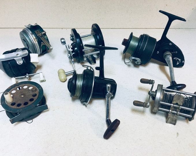 Fishing Rod Reels Vintage Salvage Fishing Reels Etsy