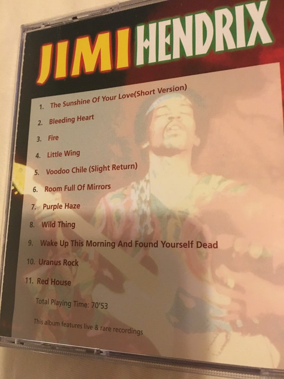 Jimi Hendrix 2001 Music CD the Sunshine of Your Love Wild Thing