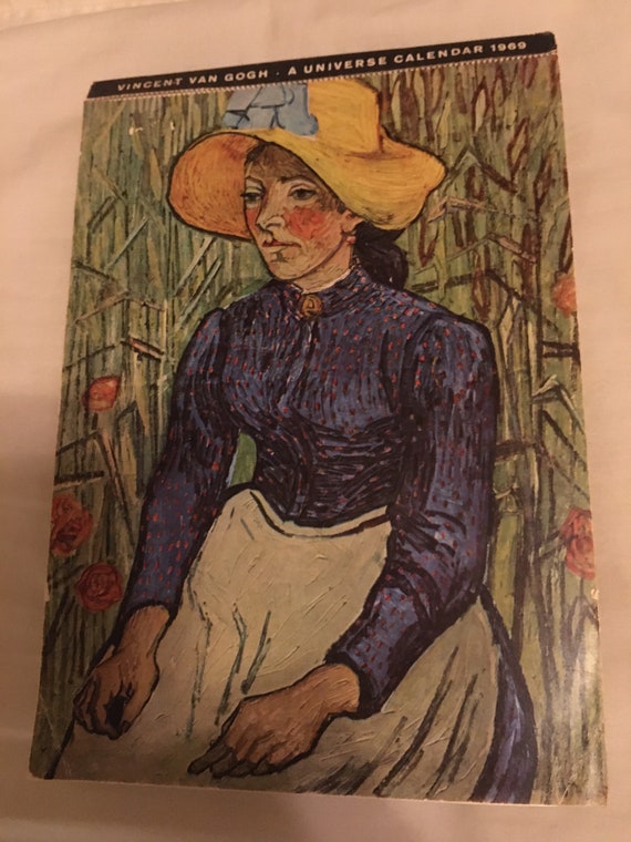 Vincent Van Gogh A Universal Calendar 1969 January December Wall Calendar  of Colorful Reproductions or Postcards Vintage Collectibles - Etsy