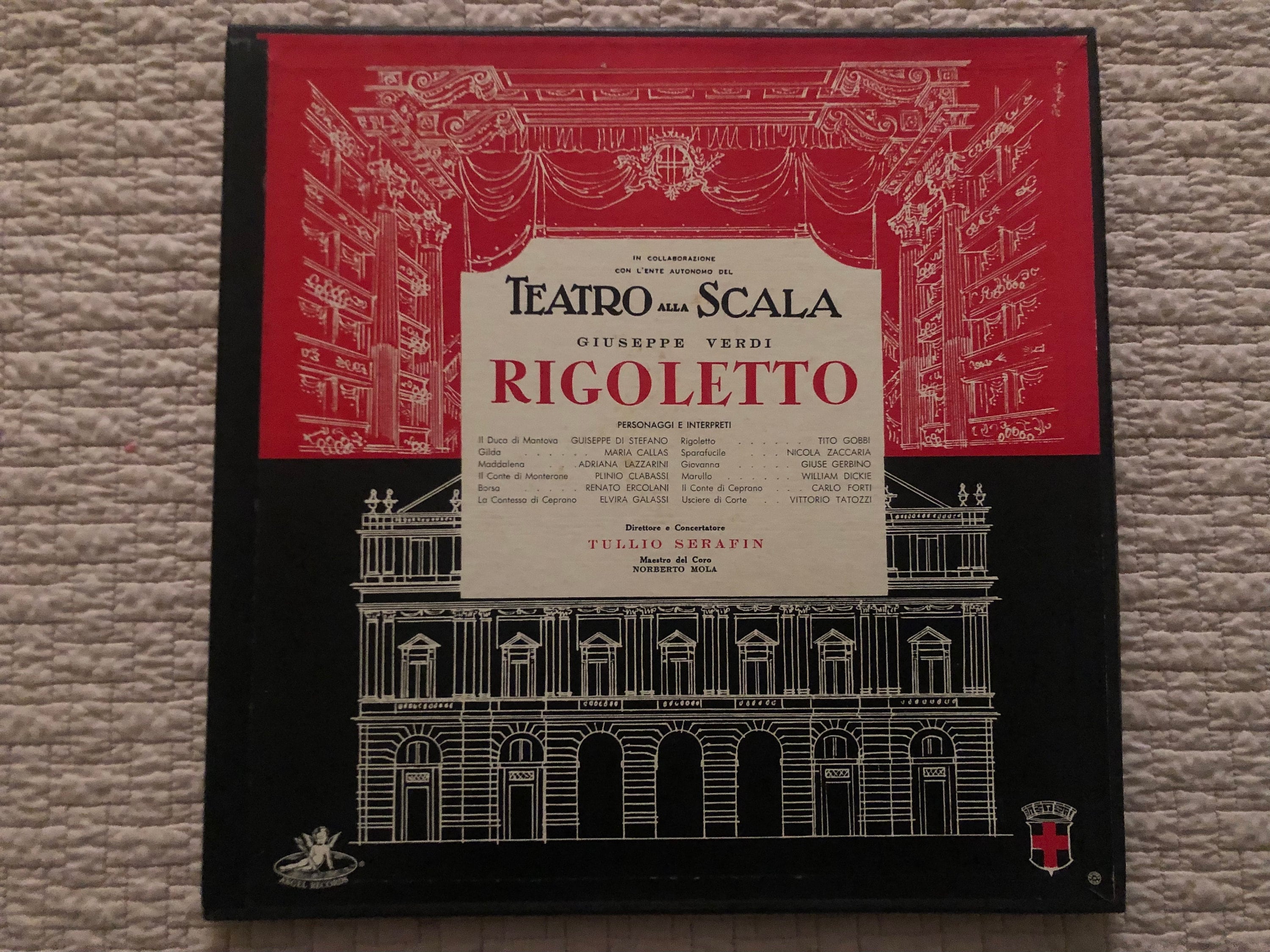 Rigoletto Teatro Alla Scala Giuseppe Verdi by Angel Records