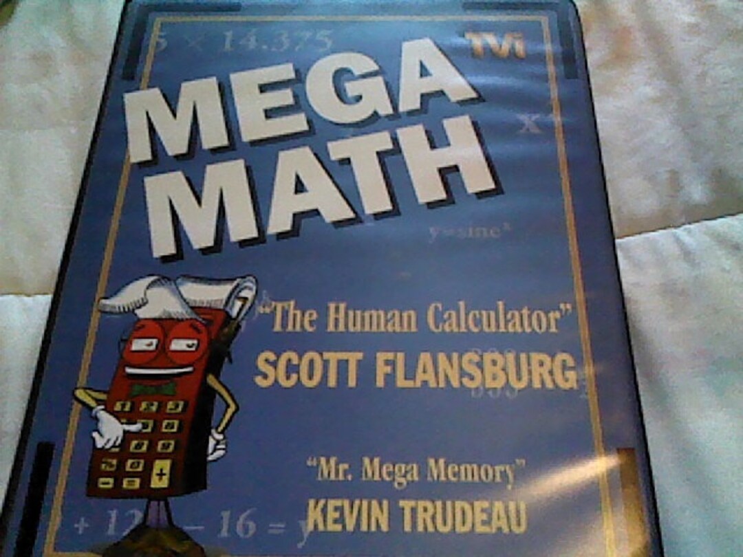 Mega Math the Human Calculator, Vintage Collectible Workbook, Audio ...
