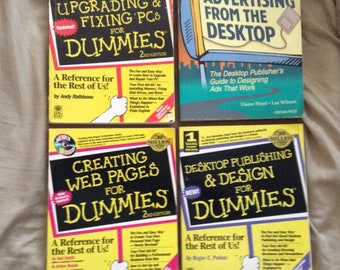 OLD Computer Books Individual Sales Desktop Publishing, Designs, Upgrading & Fixing PCs, Creating Web Pages, Advertising From The Desktop