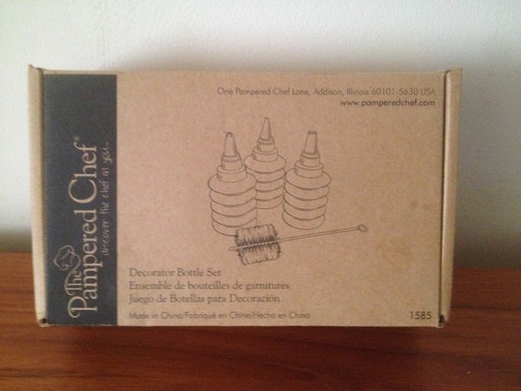 Decorator Bottles Pampered Chef Set 1585 Etsy